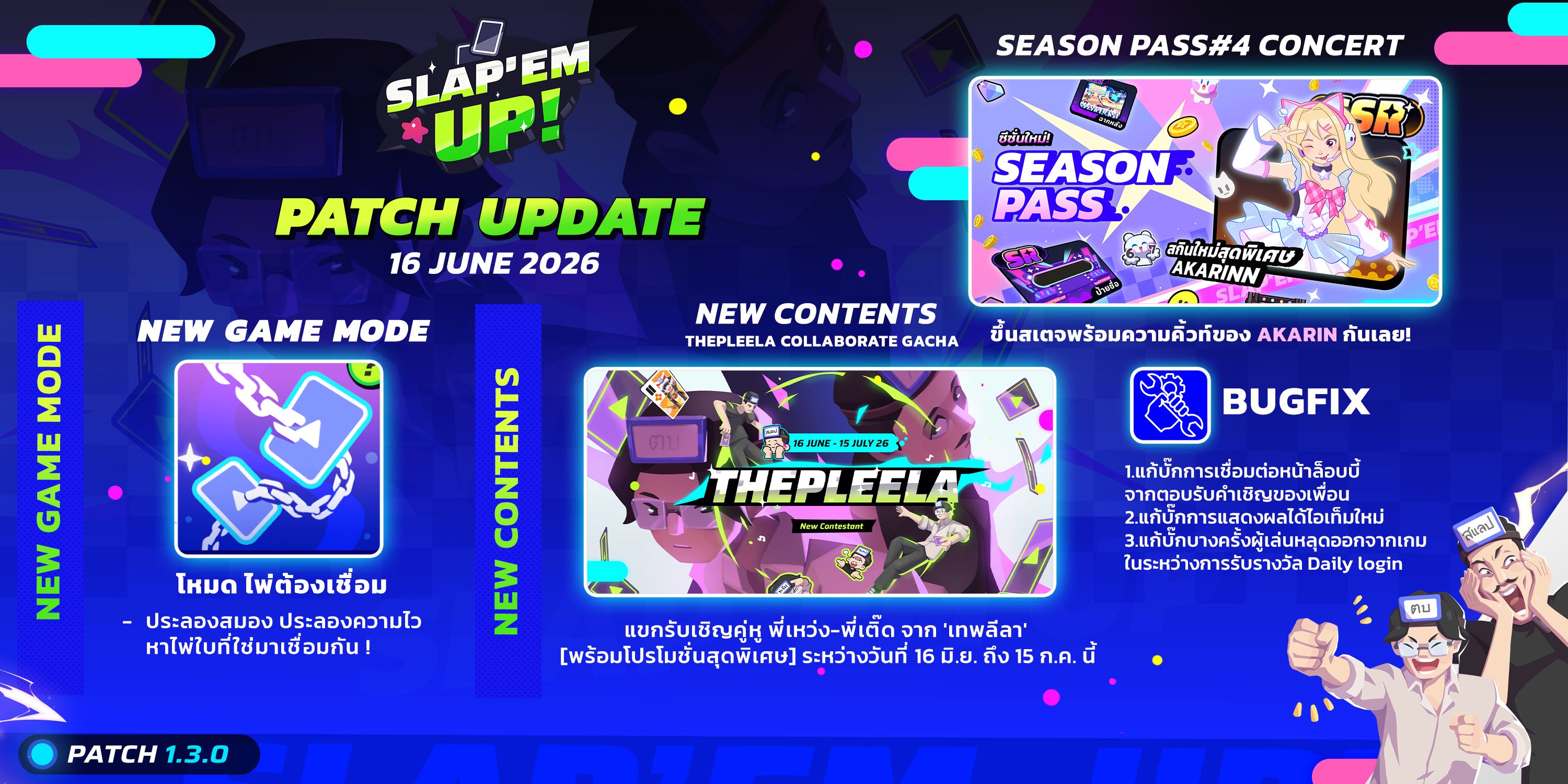 Official Patch Note 1.3.0 – Thepleela Collaboration and Connect Cards Mode