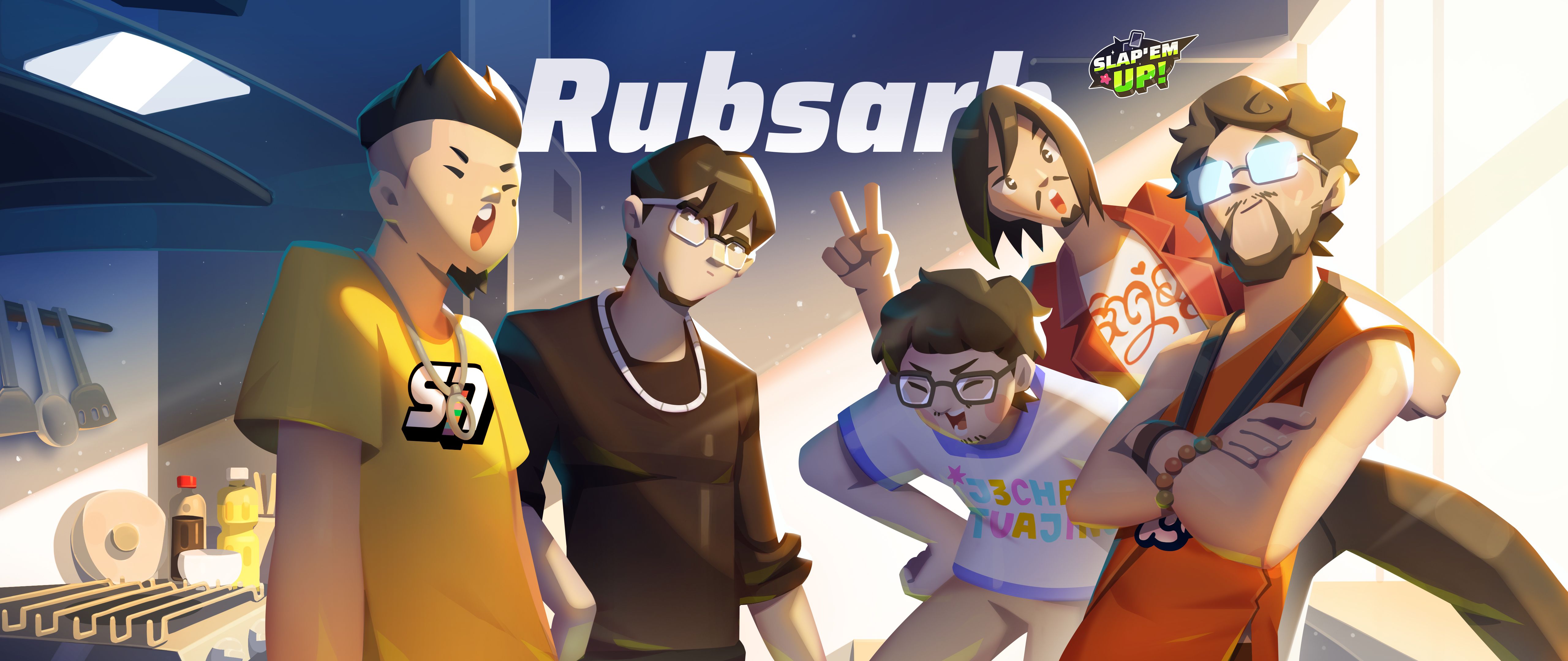 Slap 'em UP! x RUBSARB Meet 5 Characters Voiced by the Creators Themselves