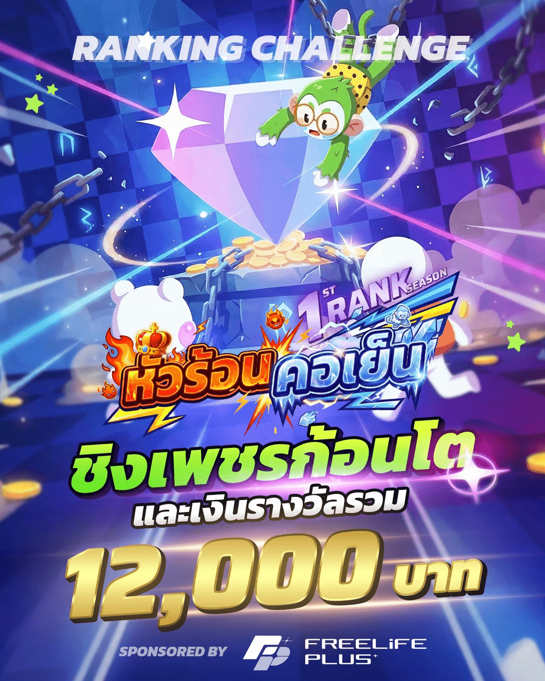 Ranking Challenge “Hua Ron Kor Yen” – Win Up to 15,000 Diamonds 💎 & 12,000 THB Prize Pool in Slap ’em UP!