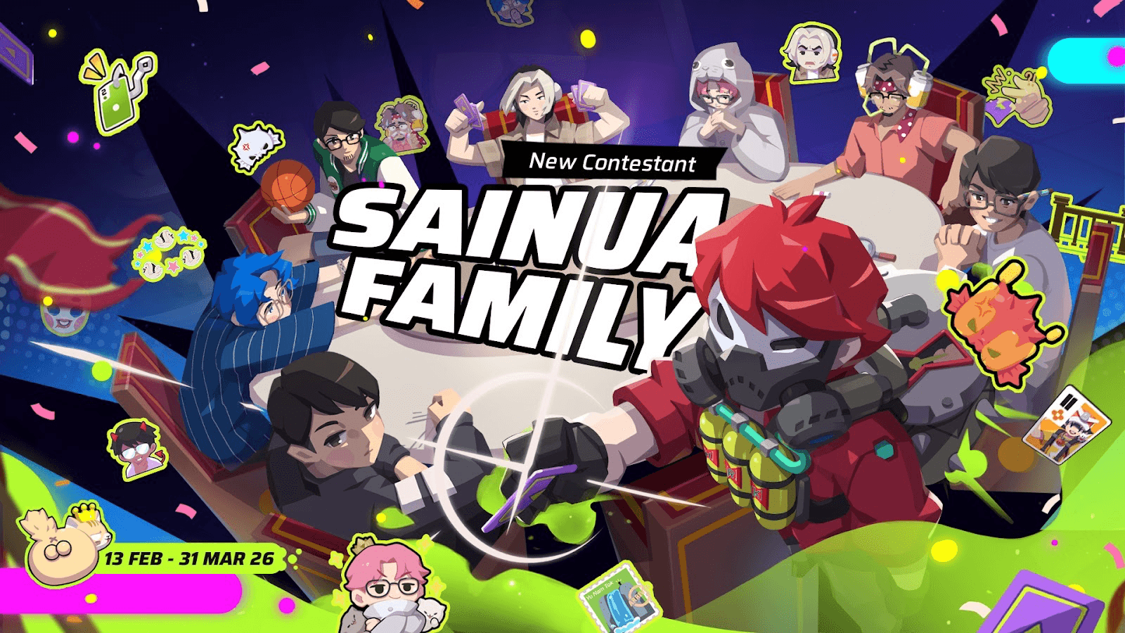 Slap ‘em UP! joins forces with Sainua Family to launch a brand-new collaboration Featuring a new game mode, special characters, and plenty of additional content!